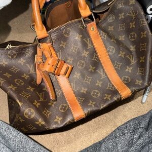 Louis Vuitton Brown Monogram Leather keep all